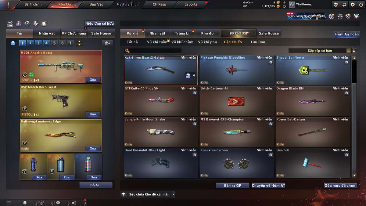shop acc cf uy tin gia re